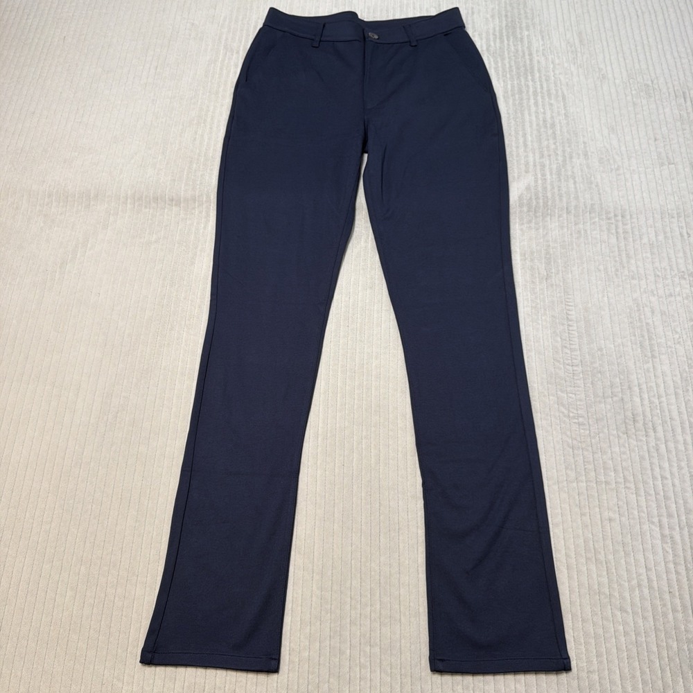 True Classic Chino Pants Mens 32x34 Navy Blue Slim Fit Stretch Comfort Trousers